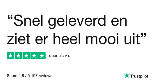 Snel geleverd en ziet er heel mooi uit