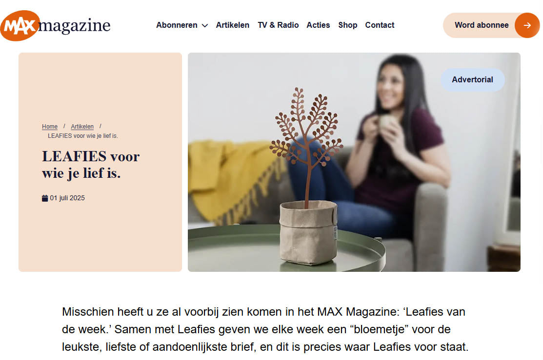 Max Magazine - Artikel