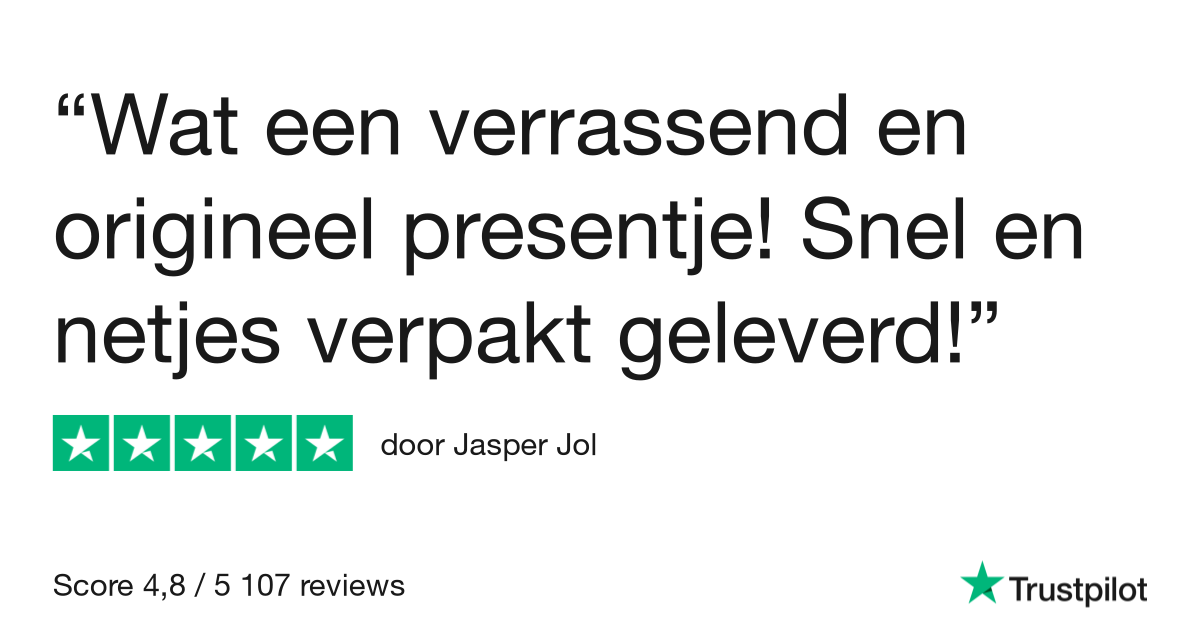 Wat een verrassend en origineel…