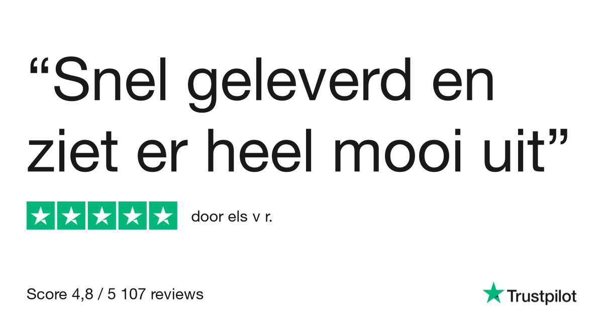 Snel geleverd en ziet er heel mooi uit